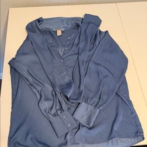 H&M Navy Blue Blouse